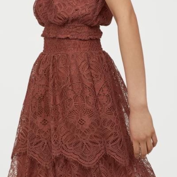 Fashion Blogger Fav. 2 pcs lace crochet set rose - Picture 4 of 8